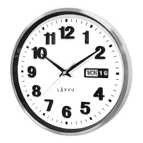LAVVU DATE METAL LCT4050 kovové hodiny - 4home.cz