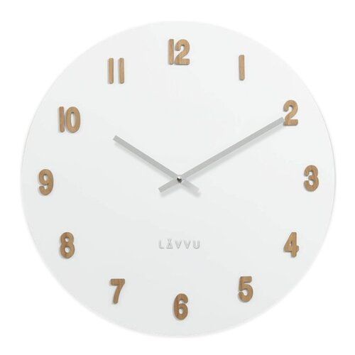 LAVVU WHITE LCT4070 dřevěné hodiny  - 4home.cz