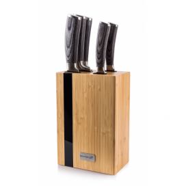 G21 sada nožů Gourmet Rustic, 5 ks + bambusový blok