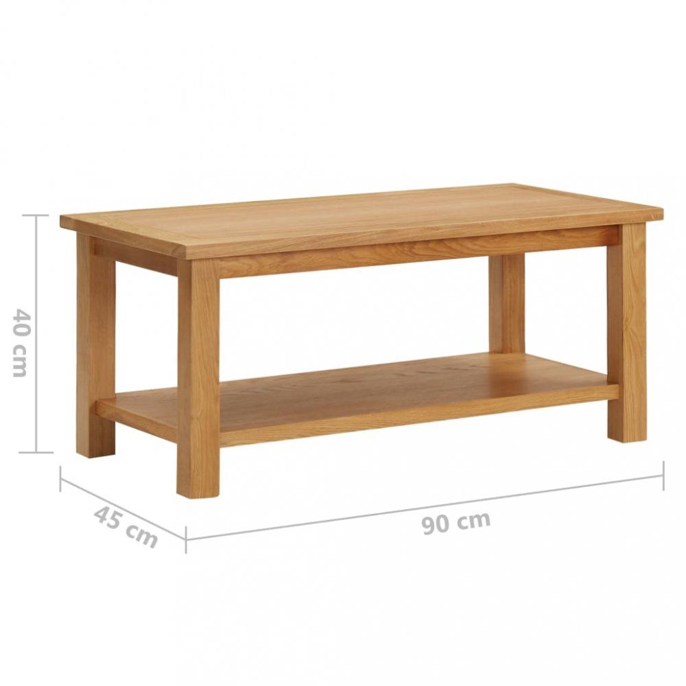 Konferenční stolek masivní dubové dřevo Dekorhome 90x45x40 cm - DEKORHOME.CZ