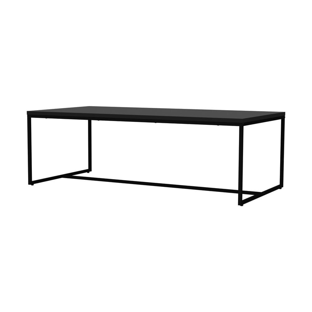 Matně černý lakovaný konferenční stolek Tenzo Lipp 120 x 60 cm - Bonami.cz