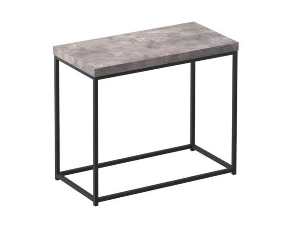 Příruční stolek TENDER, černá / beton - FORLIVING