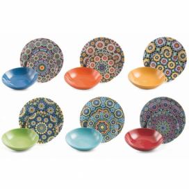 18dílná porcelánová sada talířů Villa d\'Este Marrakech