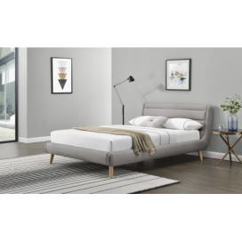 HALMAR Čalouněná postel Elanda 180x200 dvoulůžko - světle šedá