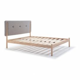 Marckeric Dřevěná postel Annie, přírodní/šedá, 109 cm