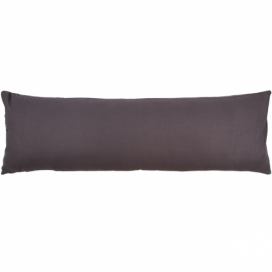 Home Elements Tmavě šedý povlak na relaxační  polštář Náhradní manžel, 45 x 120 cm, II. jakost