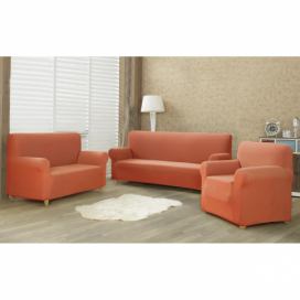 4Home Multielastický potah na křeslo Comfort terracotta, 70 - 110 cm