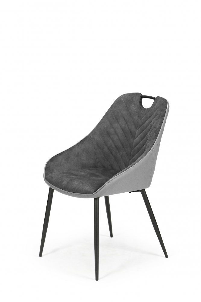 Halmar Jídelní židle K412 - šedá - ATAN Nábytek
