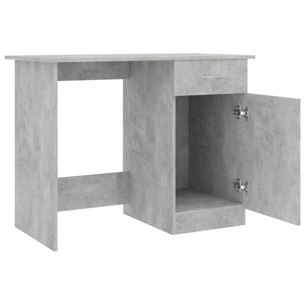 Psací stůl se skříňkou 100x50 cm Dekorhome Beton - DEKORHOME.CZ