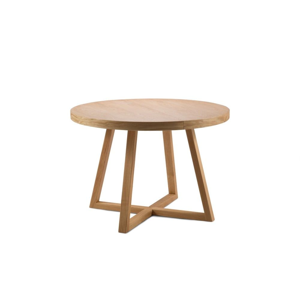 Rozkládací stůl z masivního dubového dřeva Windsor & Co Sofas Arne, ø 100 cm - Bonami.cz
