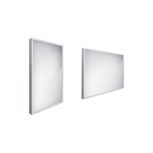 Zrcadlo bez vypínače Nimco 60x40 cm hliník ZP 13000 - FORLIVING