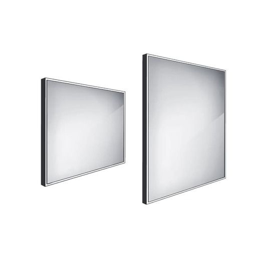 Zrcadlo bez vypínače Nimco 80x70 cm černá ZPC 13003-90 - FORLIVING