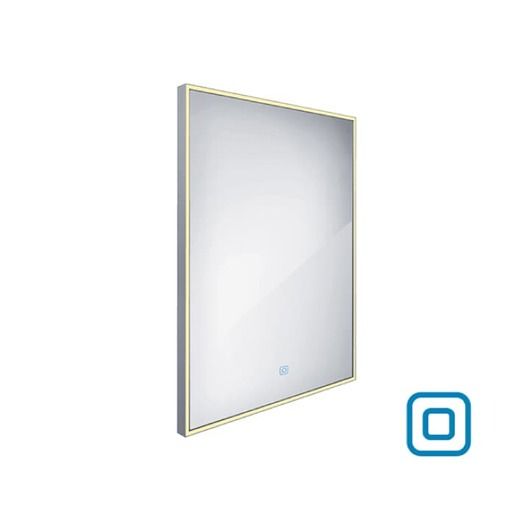 Zrcadlo se senzorem Nimco 60x80 cm hliník ZP 13002V - Siko - koupelny - kuchyně