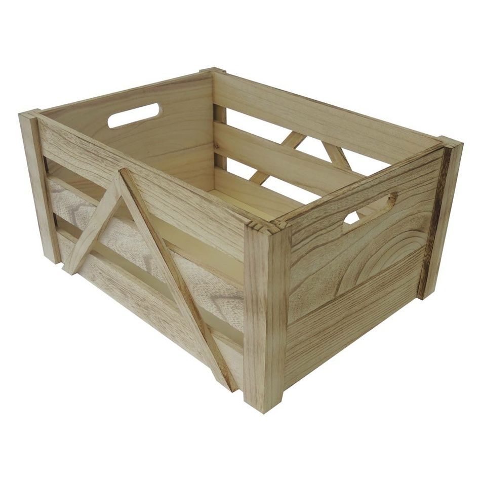 Dřevěná úložná krabice L, 36 x 18 x 26 cm - 4home.cz