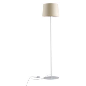 Light for home - Stojací lampa s béžovým stínítkem 10230 \"London\", 1x60W, Bílá - Favi.cz