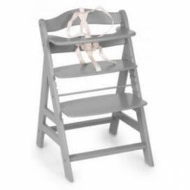 Hauck Jídelní židlička dřevěná Alpha+ Grey 2021