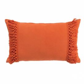 Douceur d\'intérieur Dekorativní polštář SALMA, oranžový, 30 x 50 cm