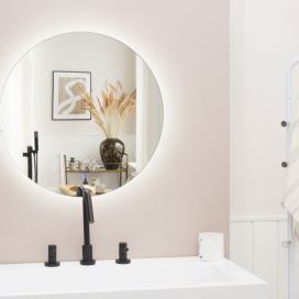 Koupelnové zrcadlo s LED osvětlením kulaté ø 60 cm CALLAC