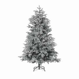 Zasněžený umělý vánoční stromek 180 cm bílý BASSIE