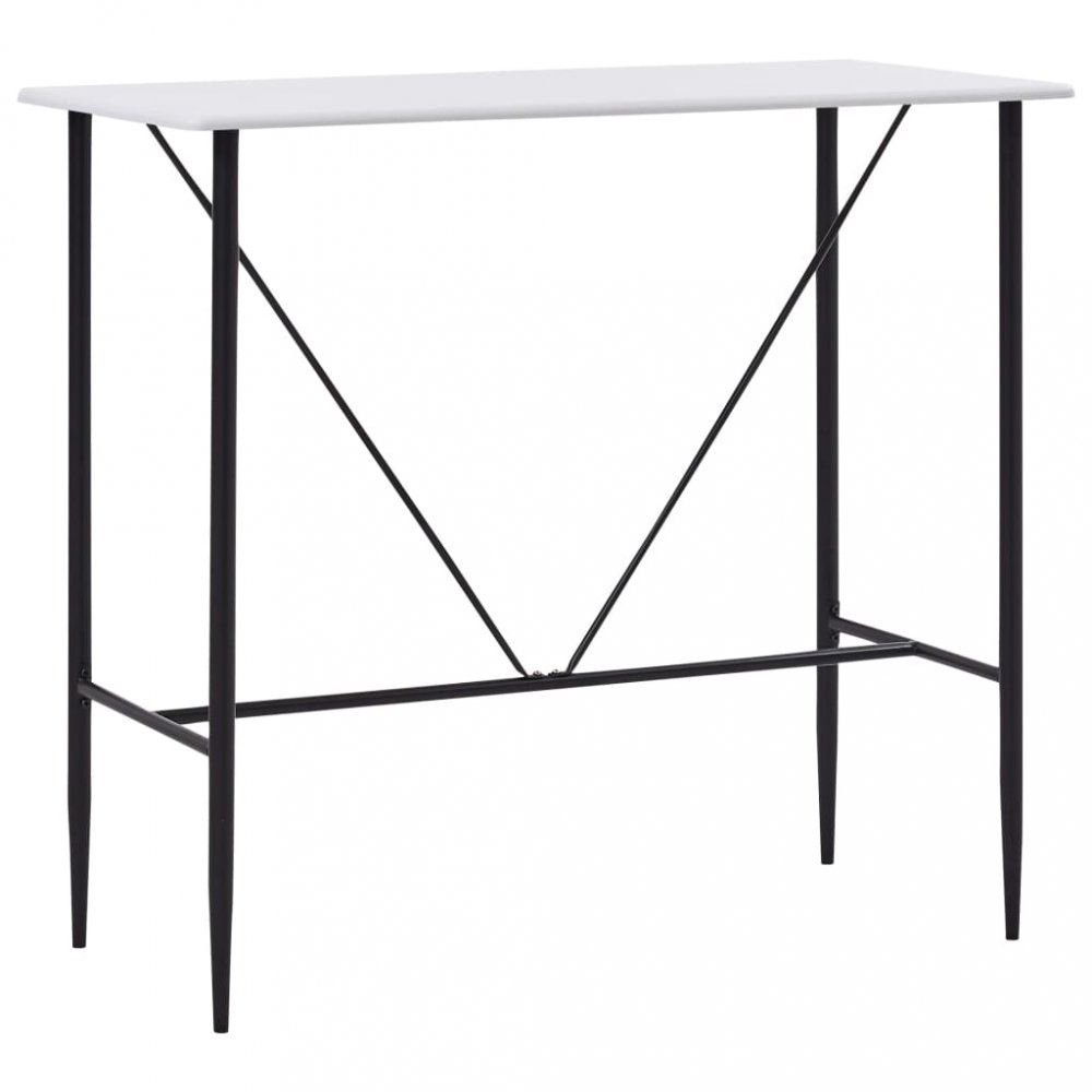 Barový stůl 120x60 cm Dekorhome Bílá - DEKORHOME.CZ