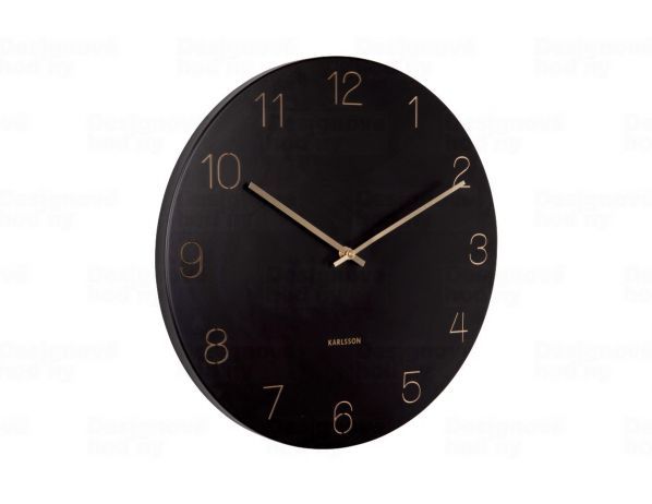 Karlsson 5762BK designové nástěnné hodiny, pr. 40 cm - FORLIVING