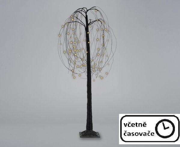 Nexos Vánoční dekorace - světelný strom - smuteční vrba, 150 cm, 96 LED - Kokiskashop.cz