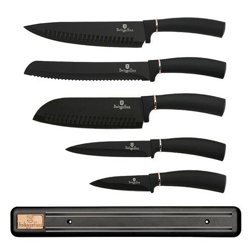 Sada nožů s magnetickým držákem 6 ks Black Rose Collection - 4home.cz