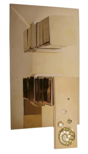 Sprchová baterie RAV SLEZÁK s přepínačem zlatá ROYAL1086Z - Siko - koupelny - kuchyně