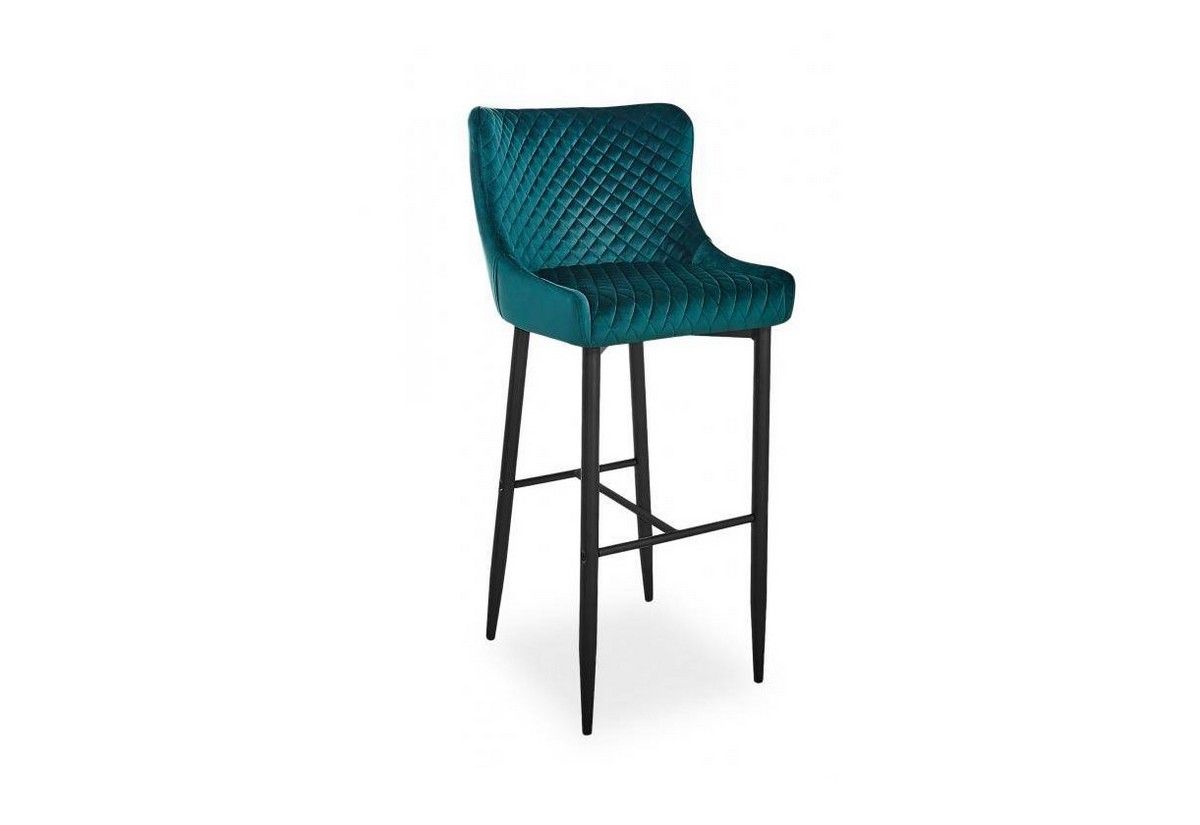 Barová židle FAREL B H-1 VELVET, 46x109x42, bluvel 78, zelená - Expedo s.r.o.