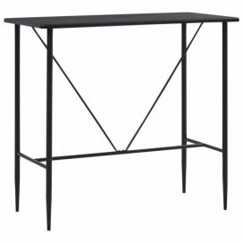 Barový stůl 120x60 cm Dekorhome Černá
