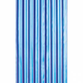 Aqualine, Sprchový závěs 180x180cm, vinyl, modrá, pruhy, ZV011