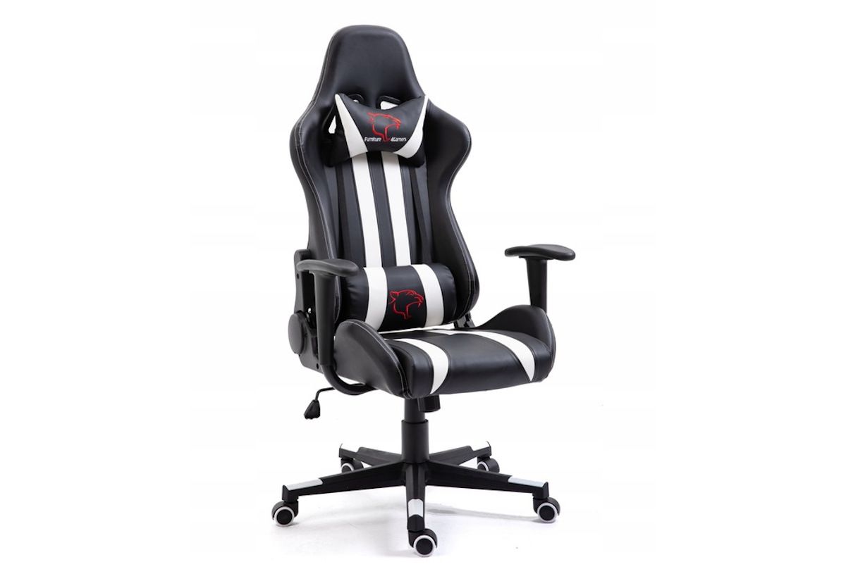 Kancelářská židle KORAD FG-33, 71x125-135x70, bílá/černá - Expedo s.r.o.