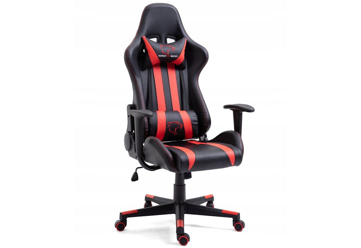 Kancelářská židle KORAD FG-33, 71x125-135x70, červená/černá - Expedo s.r.o.