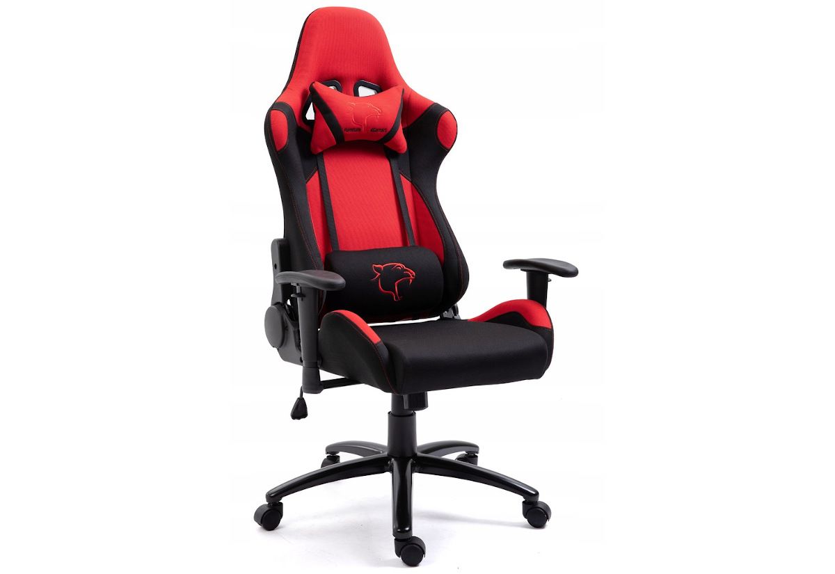 Kancelářská židle KORAD FG-38, 67,5x128-138x70, červená/černá - Expedo s.r.o.