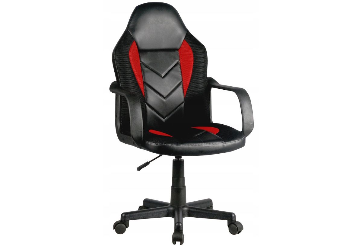 Kancelářská židle KORAD FG-C18, 56x93-105x59, červená/černá - Expedo s.r.o.