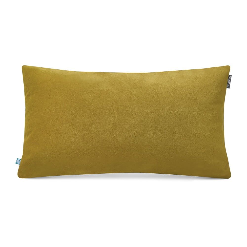 Žlutozelený povlak na polštář se sametovým povrchem Mumla Velvet, 30 x 50 cm - Bonami.cz