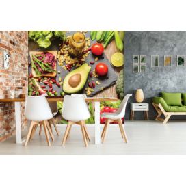 Malvis Tapeta do kuchyně zelenina, avokádo Vel. (šířka x výška): 144 x 105 cm