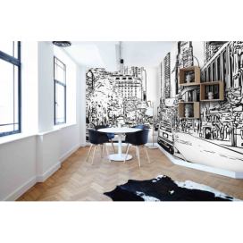 Malvis Tapeta skica New York City Vel. (šířka x výška): 144 x 105 cm