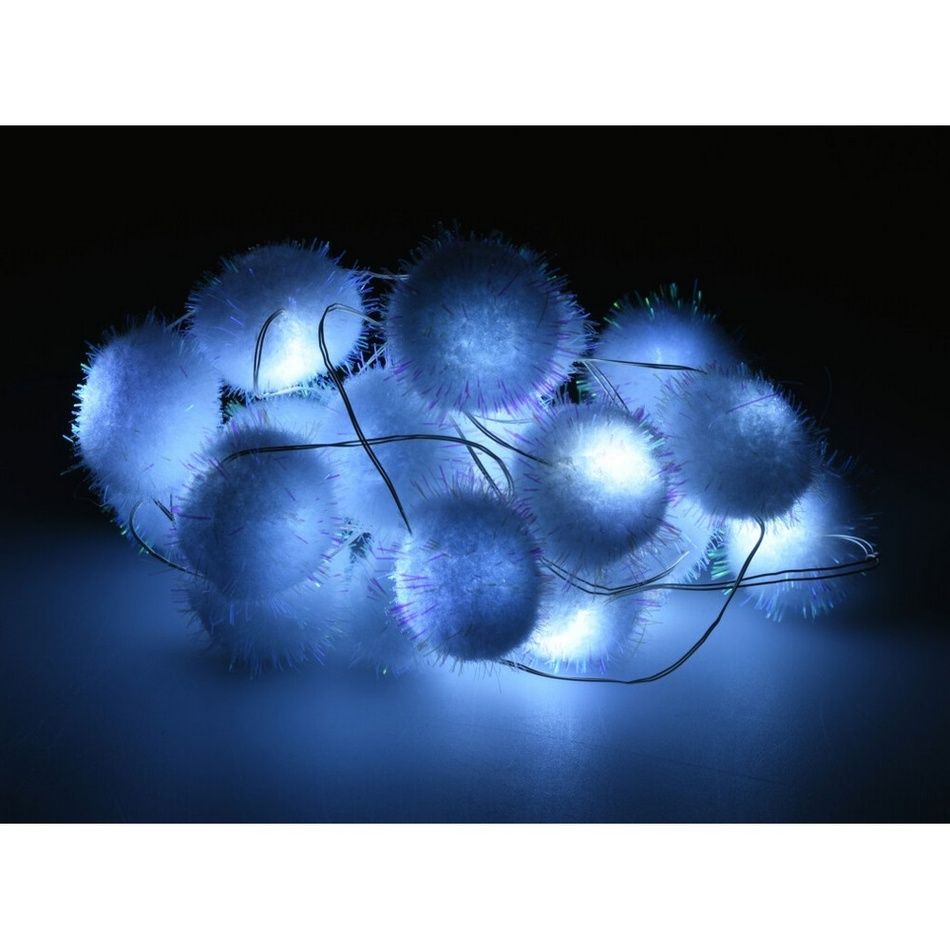 Světelný LED řetěz s 20 koulemi Snowball, 1,9 m, studená bílá - 4home.cz