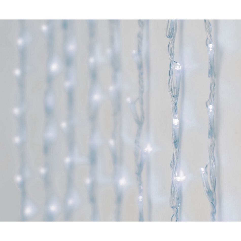 Vánoční světelný závěs Padající déšť 2 x 1 m, 220 LED, studená bílá - 4home.cz