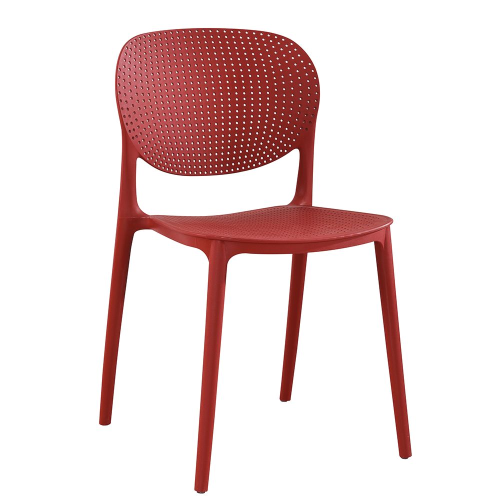 Plastová židle FEDRA stohovatelná Tempo Kondela Červená - DEKORHOME.CZ