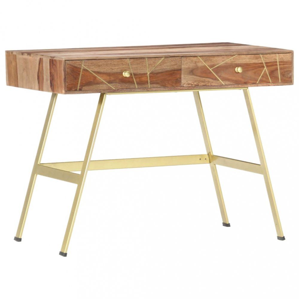Psací stolek se zásuvkami masivní dřevo Dekorhome Sheeshamové dřevo - DEKORHOME.CZ