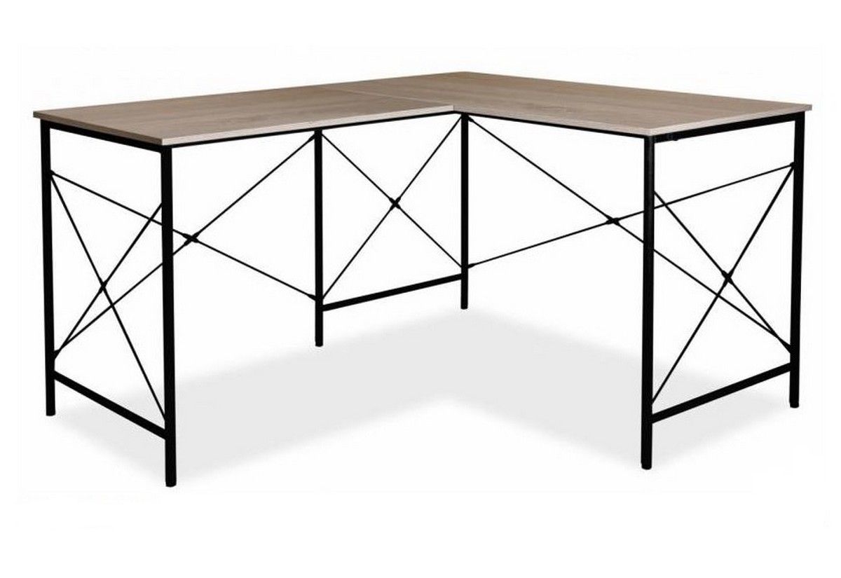 Psací stůl STALAS B-182, 140x76x120, dub/černá - Expedo s.r.o.