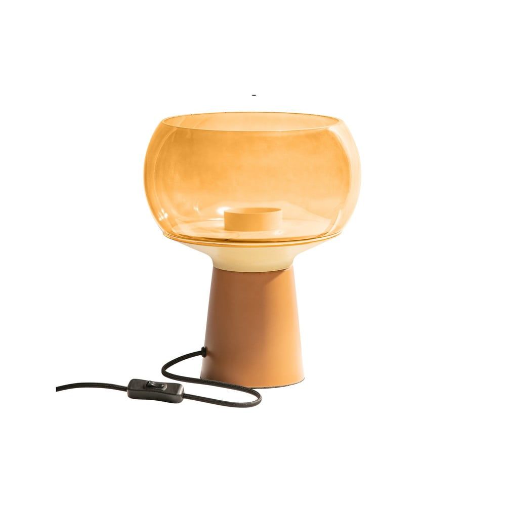 Oranžová kovová stolní lampa BePureHome, výška 28 cm - Bonami.cz