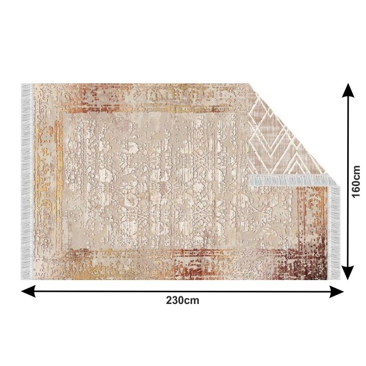 Oboustranný koberec s třásněmi NESRIN Tempo Kondela 160x230 cm - DEKORHOME.CZ