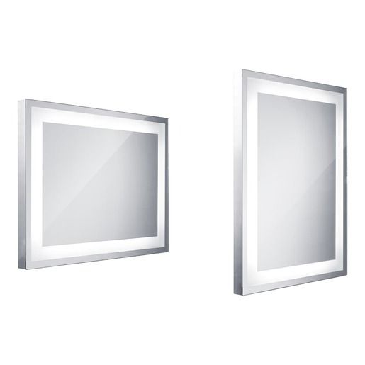 Zrcadlo bez vypínače Nimco 80x60 cm hliník ZP 6001 - Siko - koupelny - kuchyně