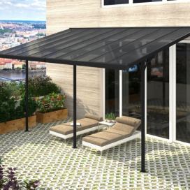 Rojaplast BRUCE J pergola - ŠEDÝ polykarbonát Mdum