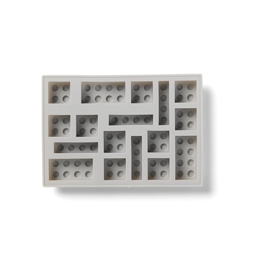 Šedá silikonová forma na led ve tvaru dílků LEGO® - Bonami.cz
