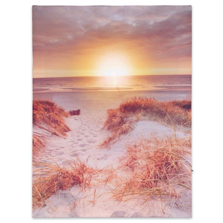 Nexos  Nástěnná malba západ slunce na pláži, 1 LED, 30 x 40 cm - Kokiskashop.cz