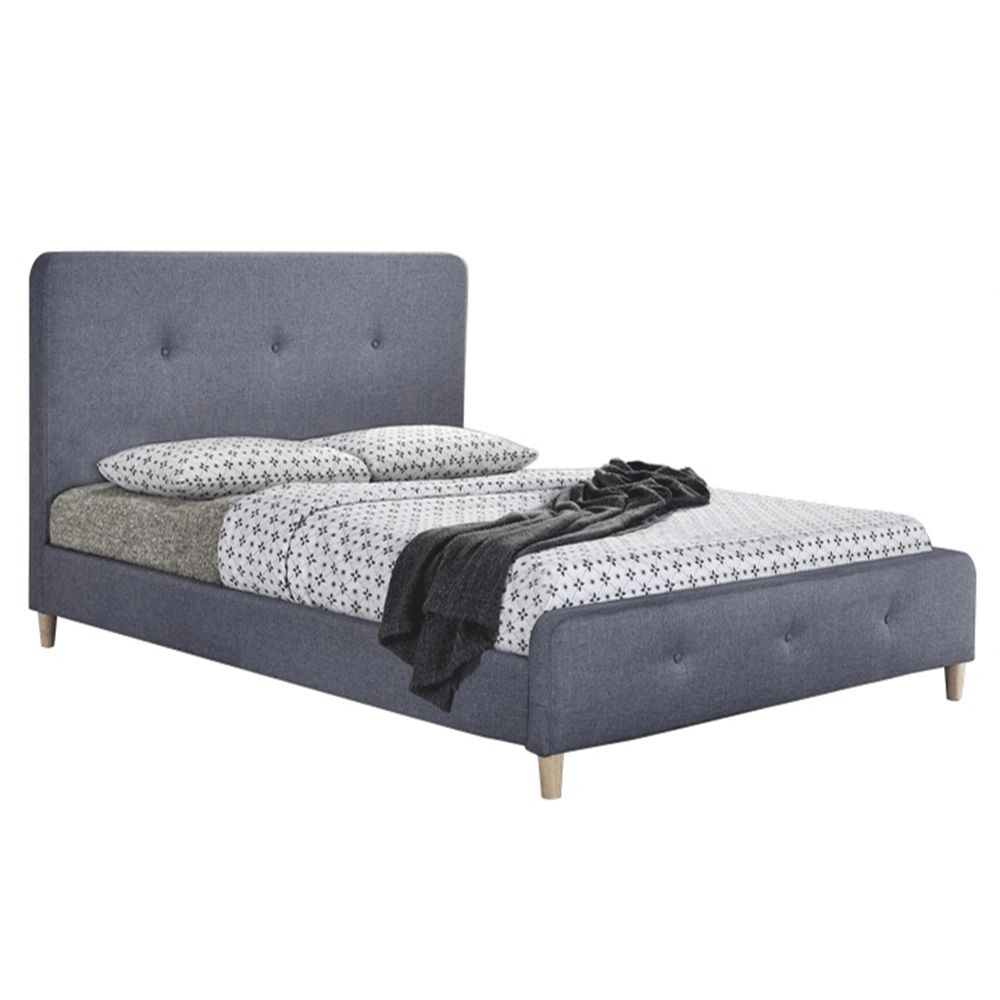 Manželská postel COLON 160 x 200 cm šedá Matrace: Bez matrace - Výprodej Povlečení